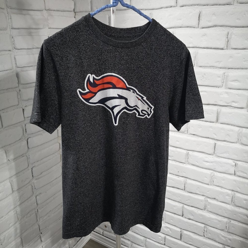 Majestic Denver Broncos Youth's Dark Grey Short Sleeves T-shirt